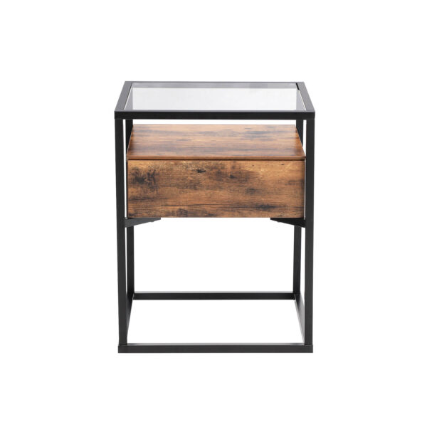 Industrie Design Beistelltisch Glas LETBX